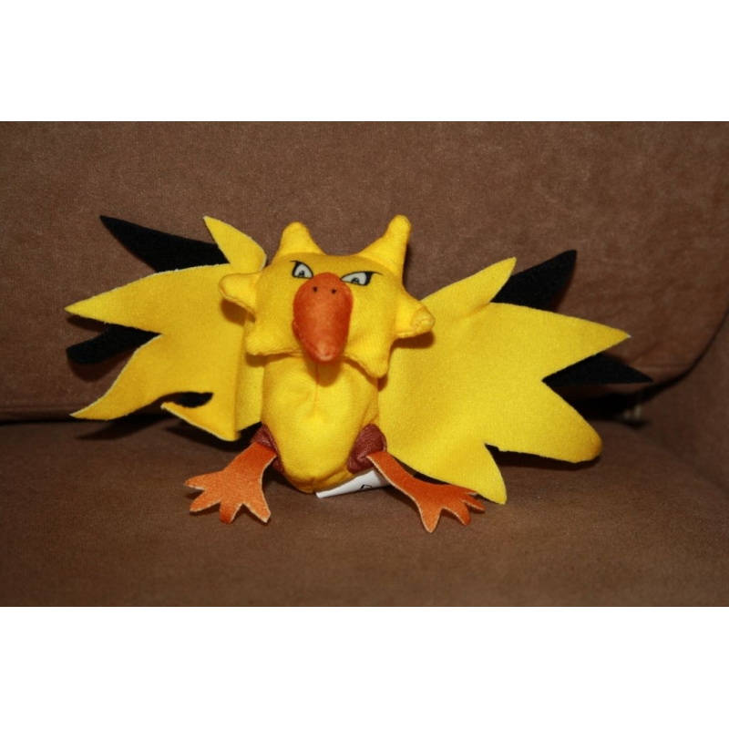 Authentic Pokemon plush Zapdos burger king +/- 20CM